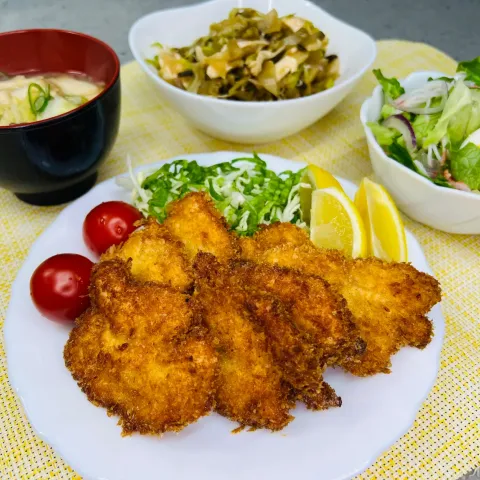 「プラス糀 生塩糀パウダー黒胡椒ブレンド150g」を使ってみたSnapdishの料理・レシピ写真:「紙みたいに薄〜いササミかつ🤣💦」
