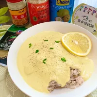 ギリシャ料理🇬🇷ココナッツ風味のアヴゴレモノスープ|あやめもちもちさん