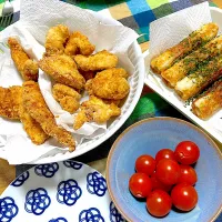 しらいのりこさんのレシピ✴︎唐揚げ🍗、ちくわの磯辺揚げ|1614さん