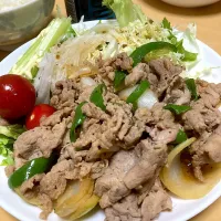 単身赴任中の男飯(生姜焼き)|おおもりの星さん