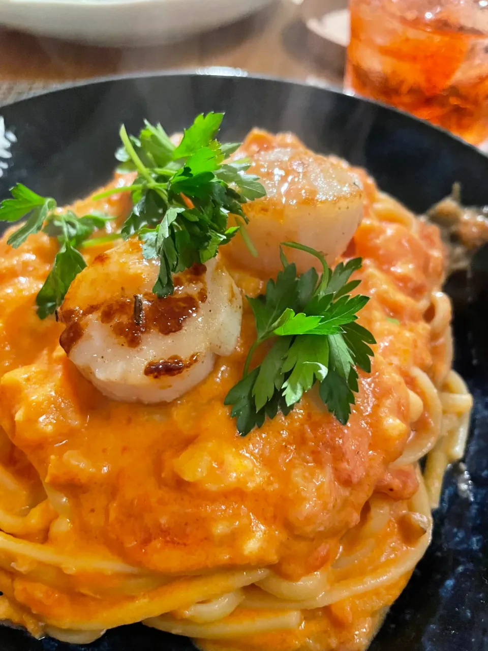 蟹のトマトクリームパスタ🍝🦀|丹野カリナさん