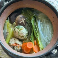 鶏と豆腐の団子と春雨生姜塩スープ|チイホ✨さん