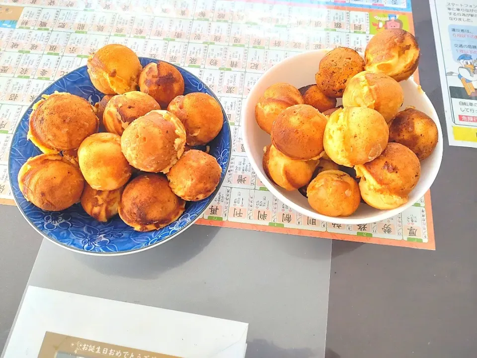 たこ焼き器でベビーカステラ|しろたんさん