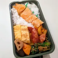 鮭弁当🌷|きゅーさん