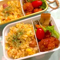 2025.1.16  ＊今日のお弁当＊炒飯＆切り昆布の煮物🎶| rinrin*mama*さん