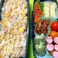 高1息子お弁当🌈1/16(木)しらすチャーハン|KCoさん