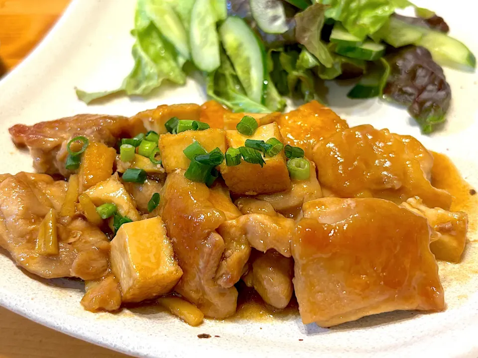 鶏もも肉と厚揚げの照り煮込み|Kouji  Kobayashiさん