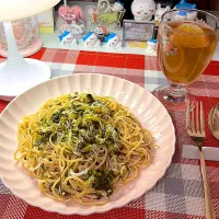 高菜としらすのパスタ|めいさん