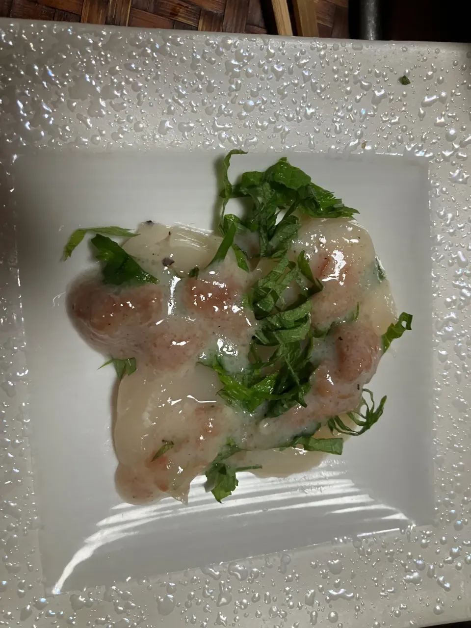 ホタテ梅肉ドレッシングで|かっちさん