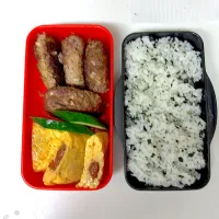 高3になった次男くんへ　手作りハンバーグ弁当|晴れ時々弁当さん