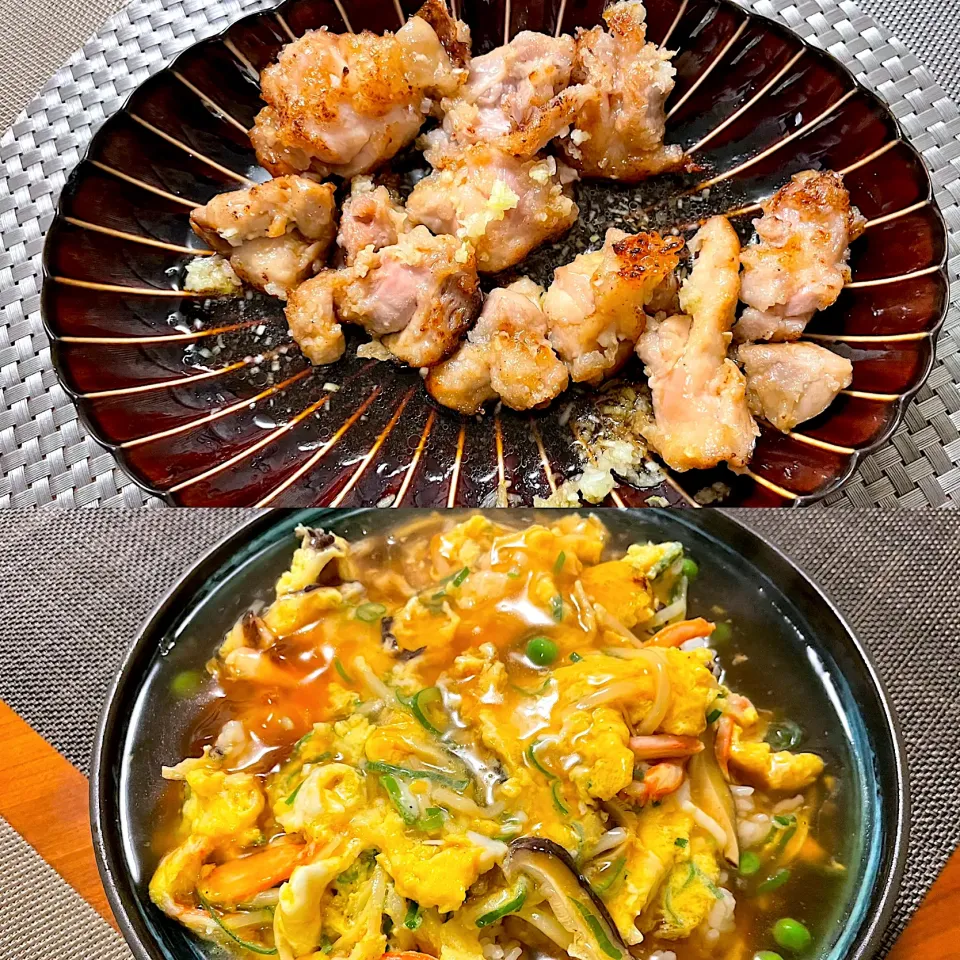 油淋鶏、天津飯の宴|なお🅿️さん