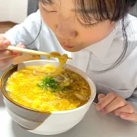 たまごあんかけうどんの朝。|＊みお＊さん