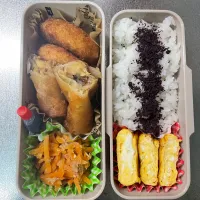 春巻きとコロッケ弁当| あおのりさん