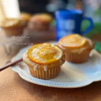 オレンジマフィン焼きました🍊|ハナたなさん