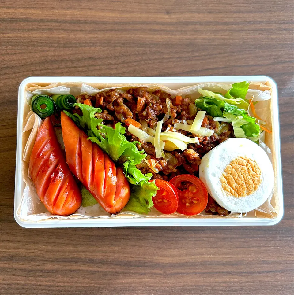 キーマカレー弁当🎵|やっちさん