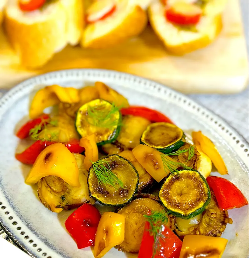 ホタテとパプリカのガーリックオイスター炒め|M⭐︎さん