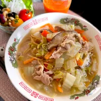 ゆかりさんの料理 ゼンブヌードルで塩ラーメン🌱|ゆかりさん