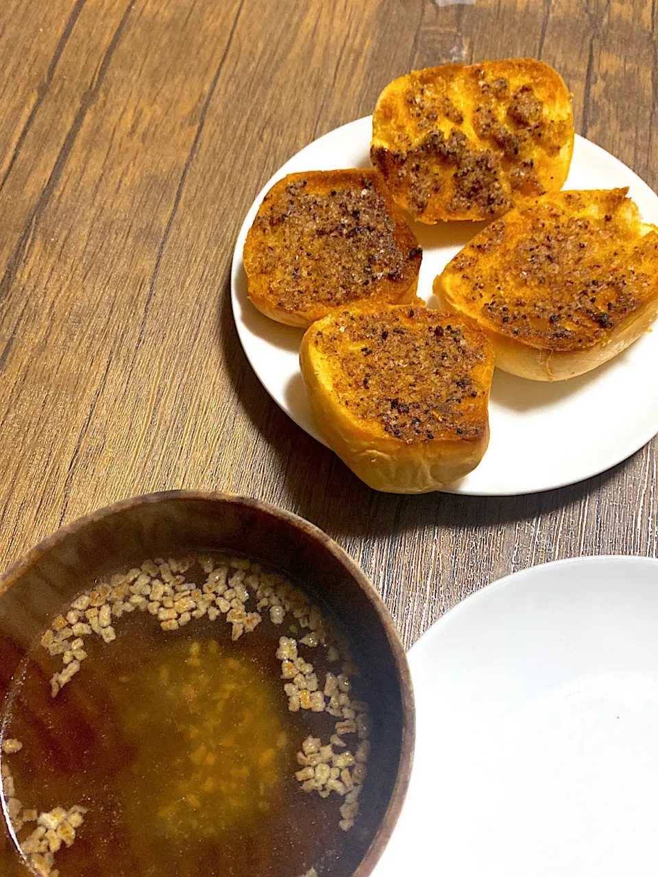 塗ってカレーパン、オニオンスープ|ryuさん