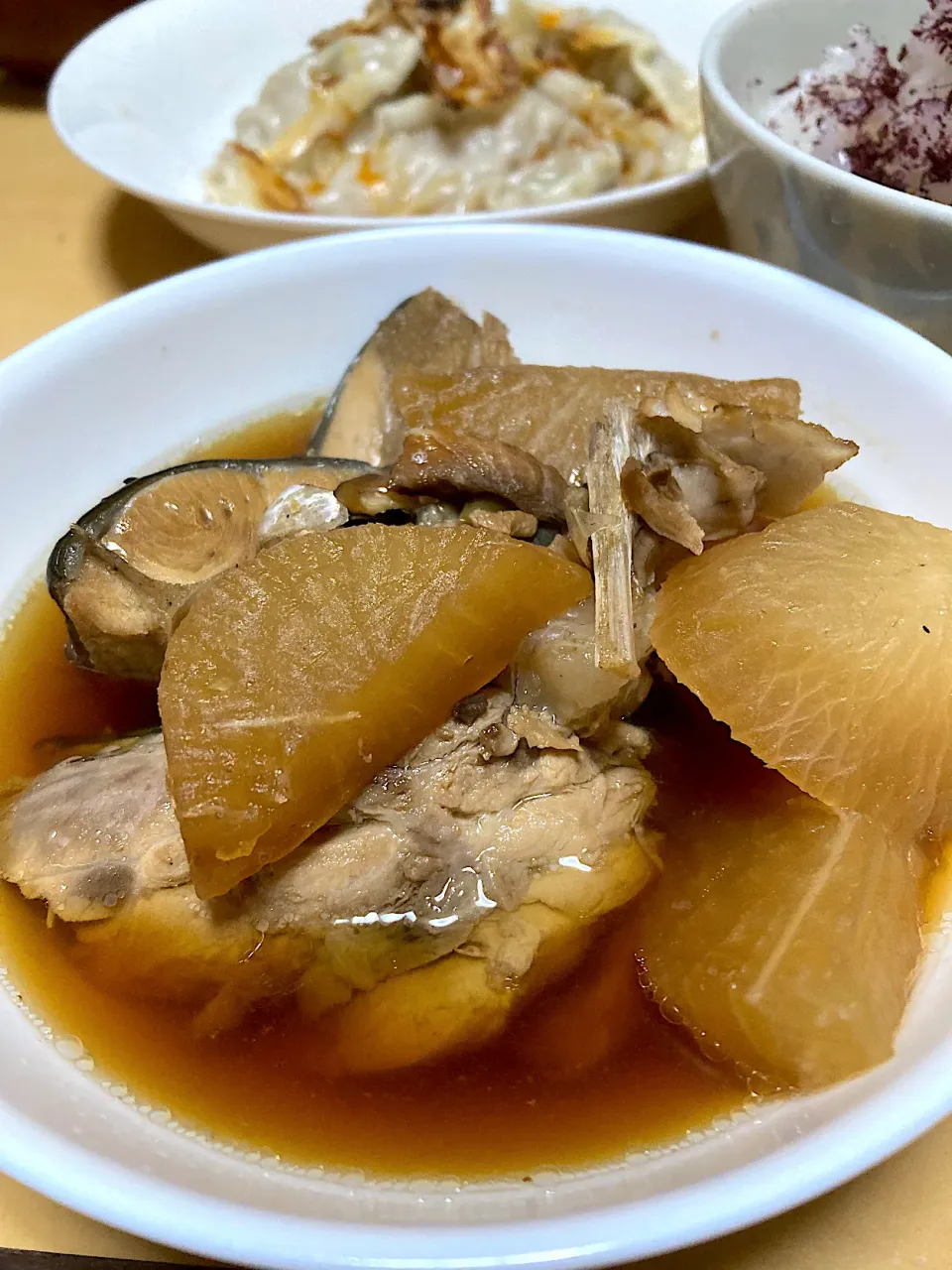 単身赴任中の男飯(ぶり大根)|おおもりの星さん