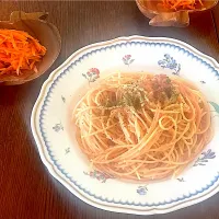 ブランチ♯明太子パスタ|小松菜さん