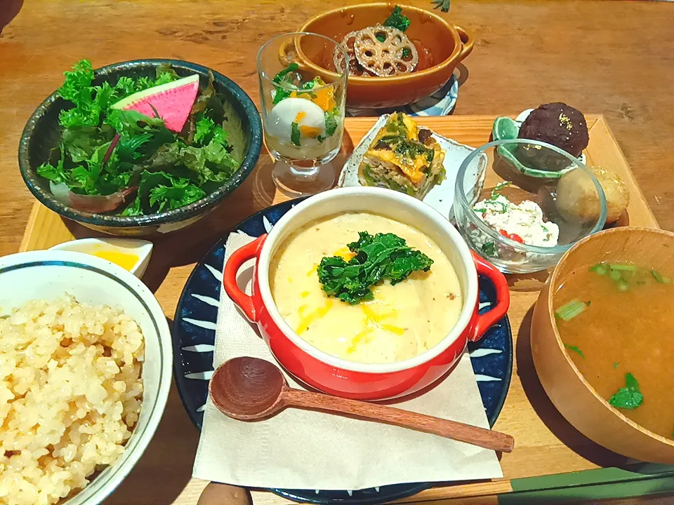 発酵食ランチ屋さん🌟鱈と里芋のグラタン|さくらんぼさん