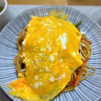 スパゲッティナポリタン×卵焼き|morimi32さん