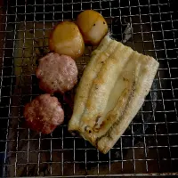 鰻白焼　つくね焼き|みーさん