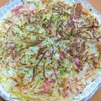 大根の皮で大根餅(ちょっと焼き過ぎた)|はるみさん