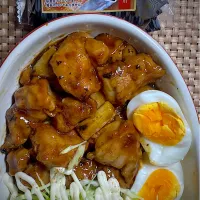 🍙おにぎりと焼き鳥定食|すくらんぶるえっぐさん