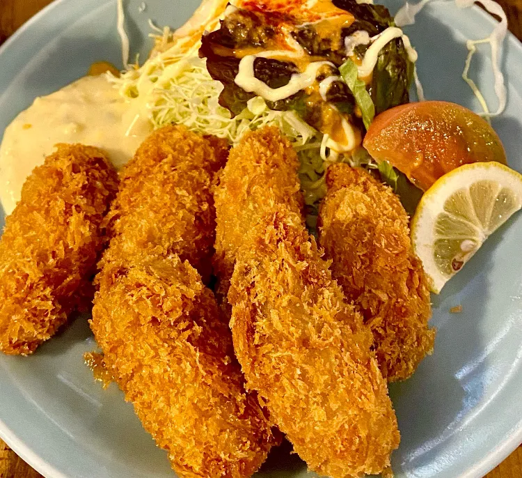 「カキフライ」💦
常備菜を添えて 晩ごはん|ばくあんしゃさん