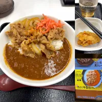 肉だく牛魯珈カレー🍛　唐揚げ|るみおんさん