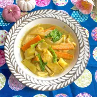 メカジキ🐟と野菜のカレークリーム煮✨