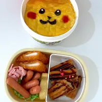 年中弁当🍱ピカチュウオムライス|mari＊yuakitoさん