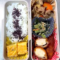 甘辛チキンと煮物弁当|あおのりさん