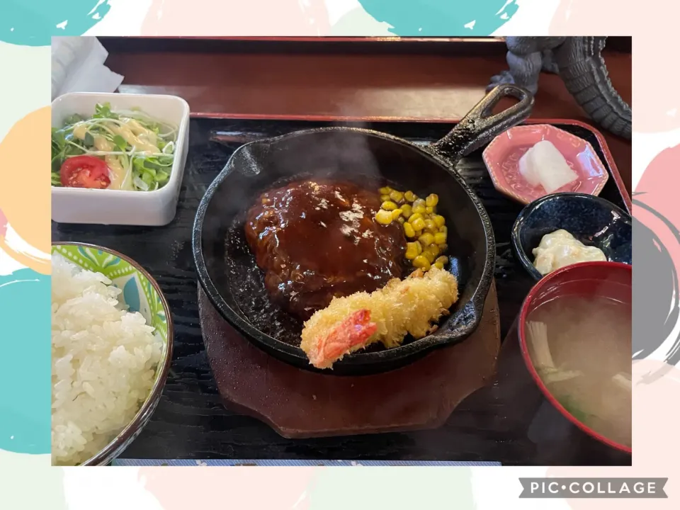 ハンバーグ&エビフライランチ|Miyukiさん