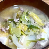 ☆豚肉白菜豆腐の煮物|まぁたんさん