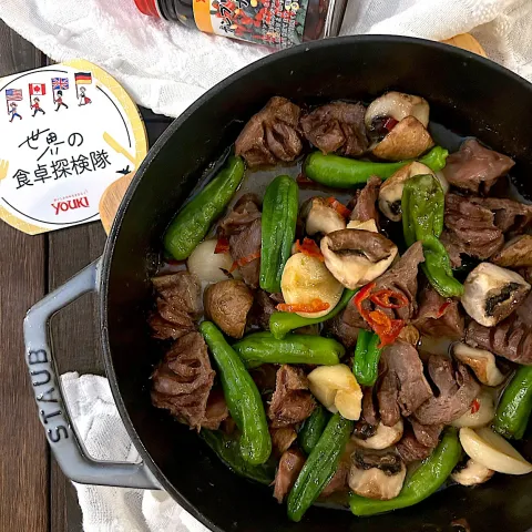 「ナンプリックナンプラー」を使ってみたSnapdishの料理・レシピ写真:オハナシマンさんの料理 ししとうと砂肝ニンニクのナンプリックナンプラーバター焼き