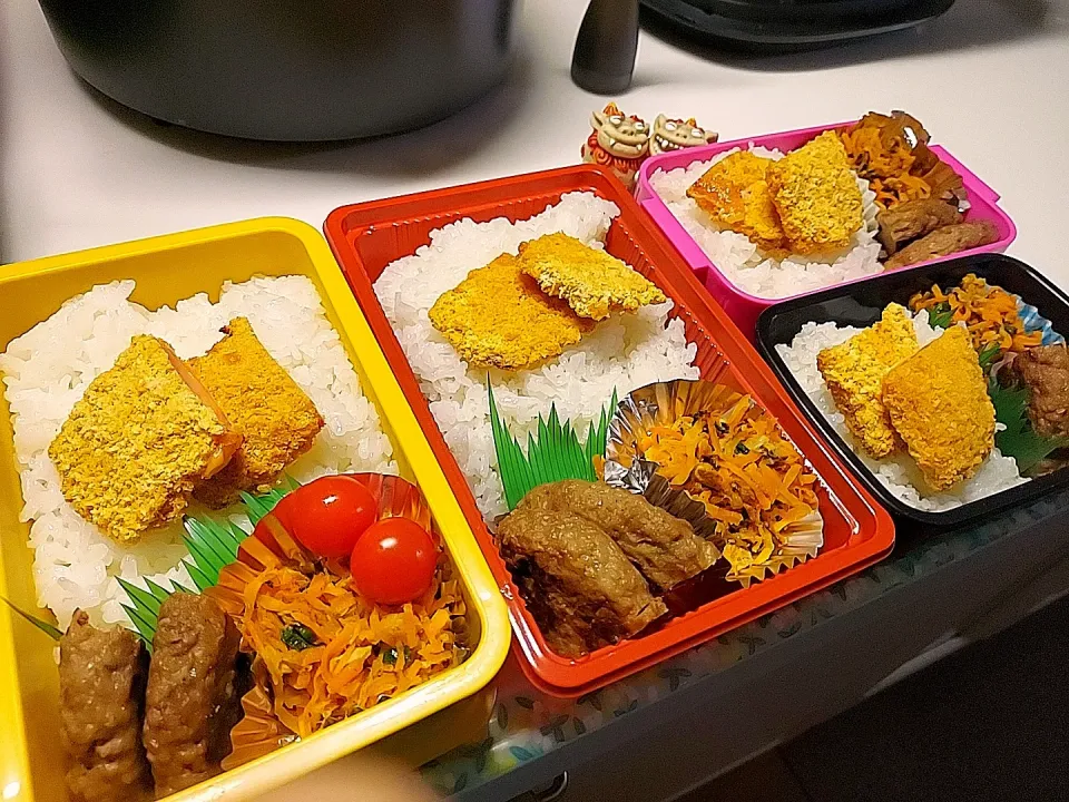 夫弁当､息子弁当､娘弁当､私弁当|みどりさん