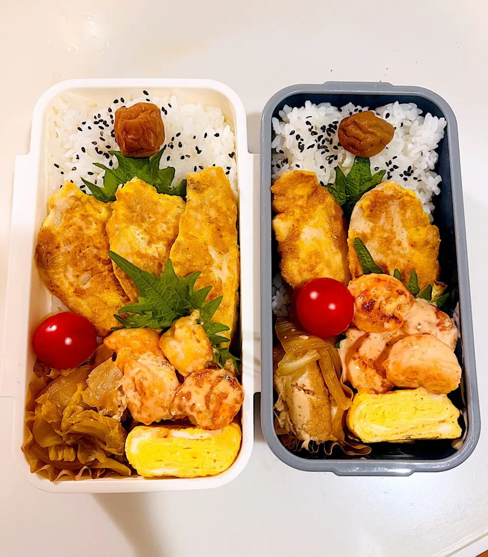 1/22 ムネ肉のピカタ弁当|なおちゃんさん
