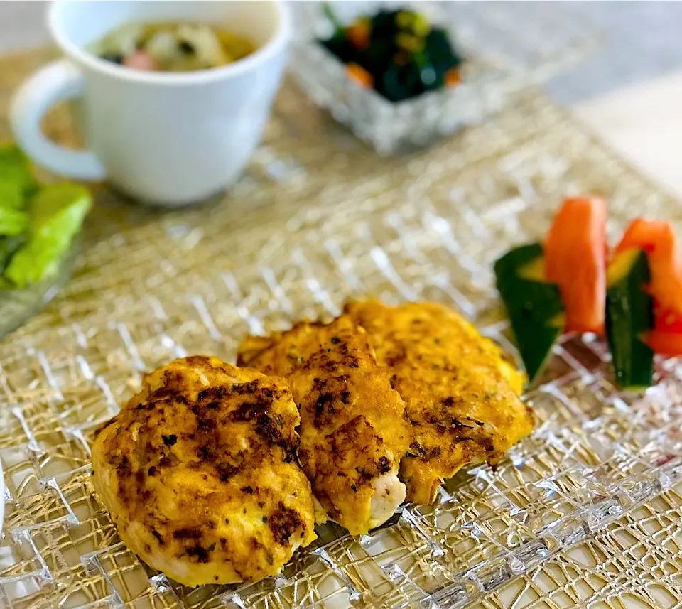 鶏胸肉のピカタの献立|M⭐︎さん