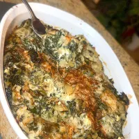 Baked Parmesan spinach and Artichoke dip|Tawanjaさん