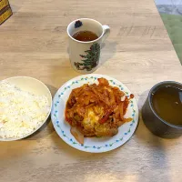 豚肉と玉ねぎのチーズケチャップ炒め|りょうさん