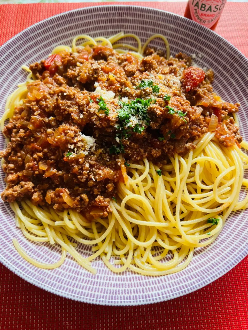 ミートソーススパゲッティ🍝|marron(まろん)さん