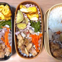 ハニーマスタードチキン弁当🍱|ふみふみさん