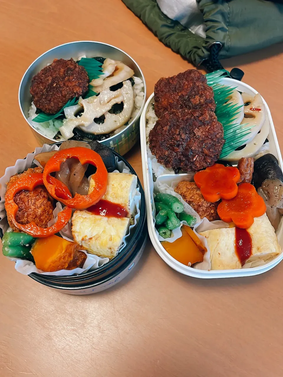 今日の旦那と私のお弁当|sacchan( ﾐΦﻌΦ)ฅさん