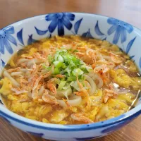 フワフワかき玉うどん（桜エビ）|あんさん