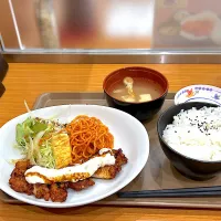 サービス定食、チキン南蛮❗️|Yoshihiro  Hamasakiさん