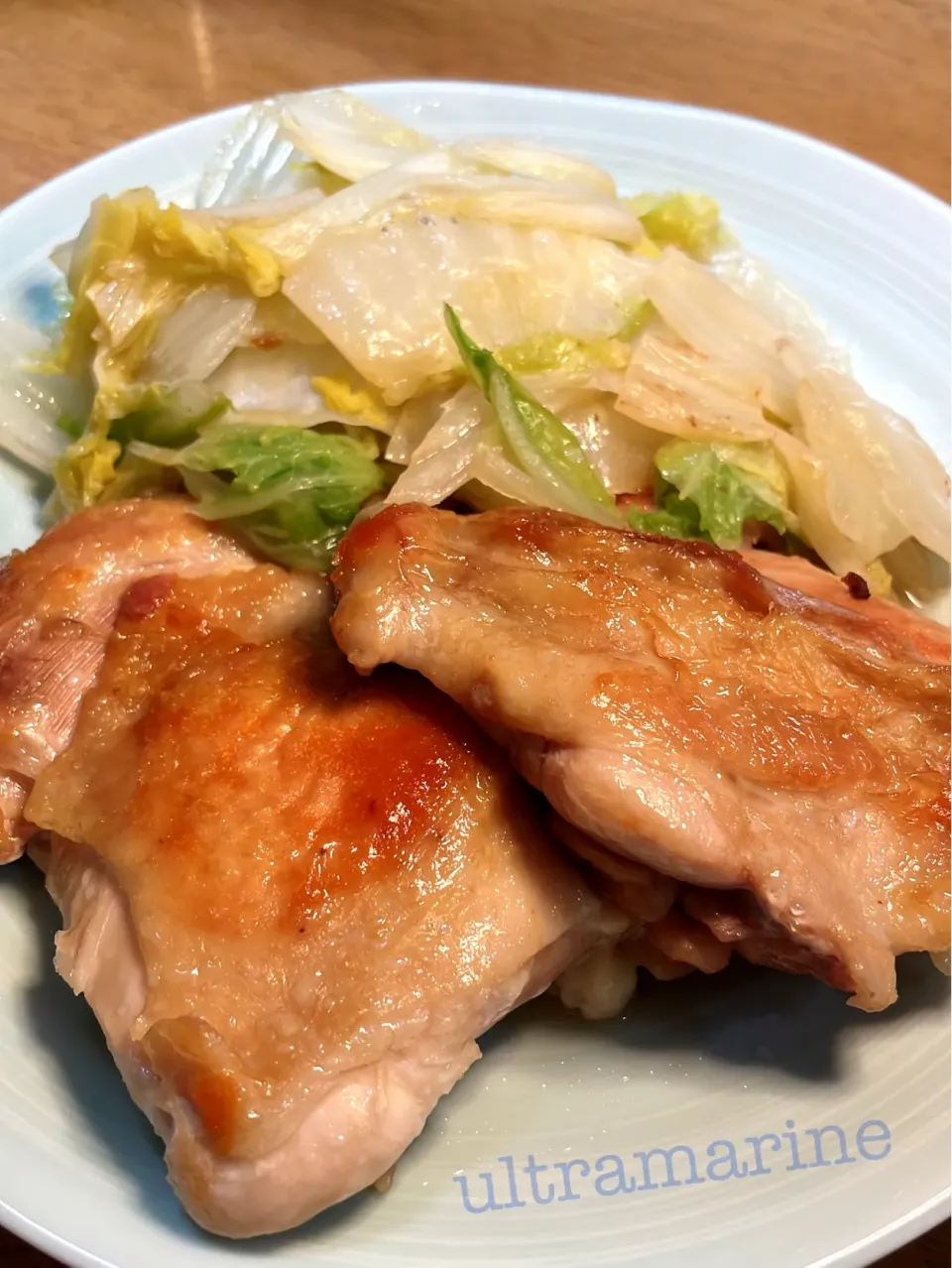 ＊チキンステーキと白菜ステーキ♪＊|ultramarineさん