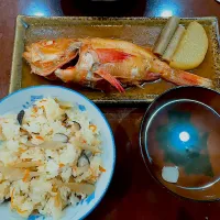 キンキの煮付と混ぜご飯|シャルさん