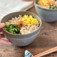 鶏味噌そぼろ丼|ちぐあささん